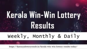 Kerala win-win lottery results today